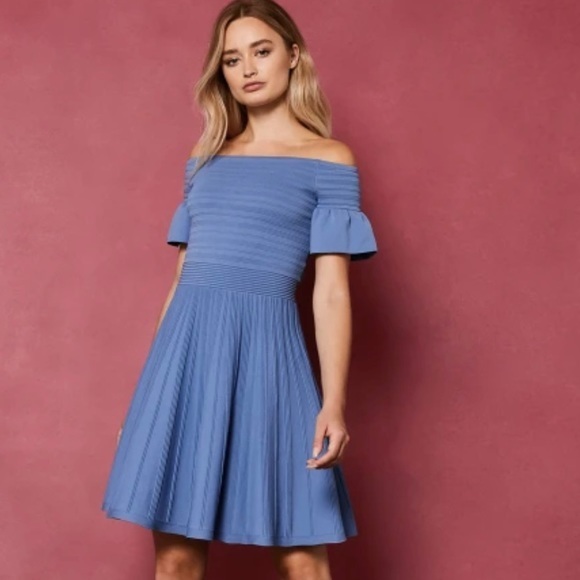 Ted Baker Criptum Bardot Frill Knitted 
